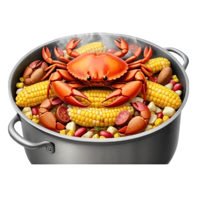Cajun crab seafood boil sticker