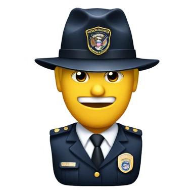 Security officer with a trump hat sticker