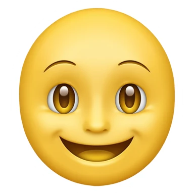happy face emoji (no cheeks) sticker