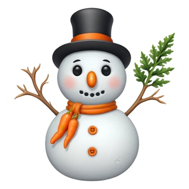 jolly snowman sticker