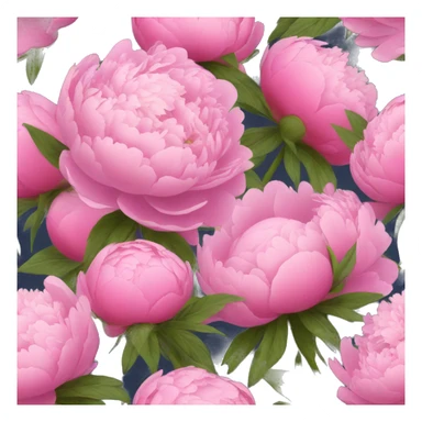 Bouquet of peonies sticker