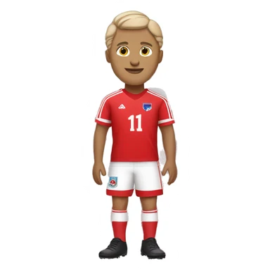 Jude Belingham in a red jersey soccer sticker