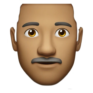 Man with one finger on his nose sticker