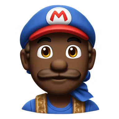 Mario with bandana sticker