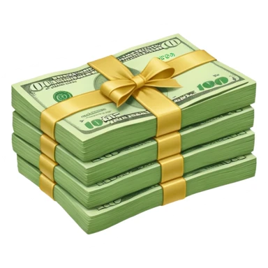 stack of money sticker