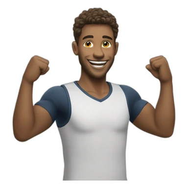 happy sportsman sticker