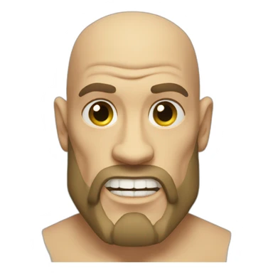 bald techno viking sticker