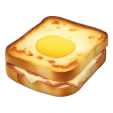 Croque monsieur sticker