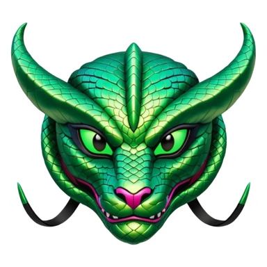 glitter green viper valorant mask sticker