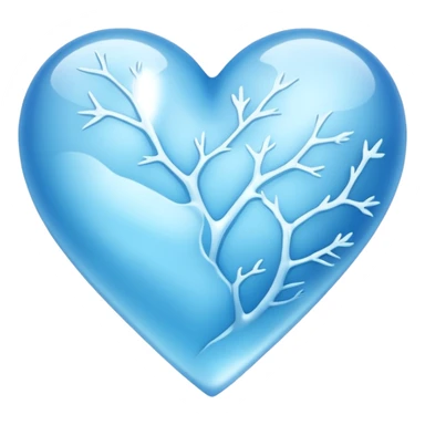 Un corazón congelado sticker