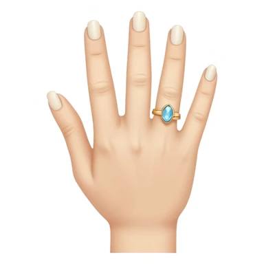Hand with the ring finger down sticker