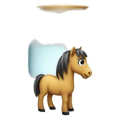 toy pony in a glass jar sticker