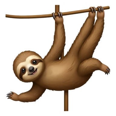Sloth pole dancing  sticker