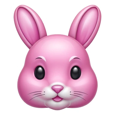 crystal bunny pink sticker
