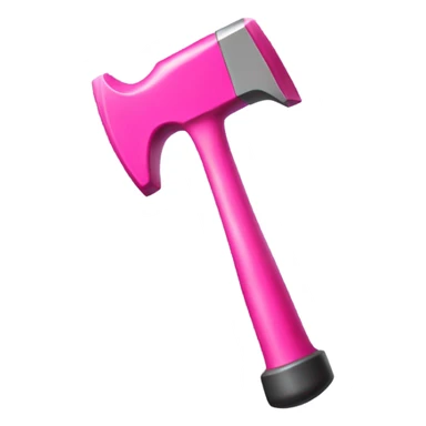 Pink hammer sticker