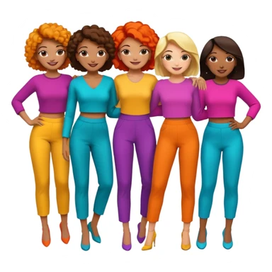 Create an emoji of  women Personal Color sticker