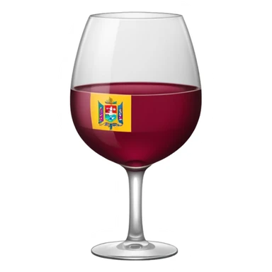 Bandera color vino sticker