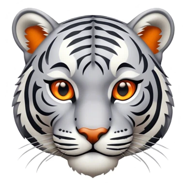 gray tiger sticker