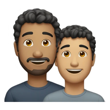 Two guy friends  sticker