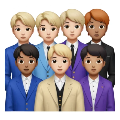 BTS 7 people sticker