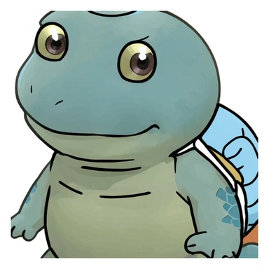 Cartoon Blue Squirtle  sticker