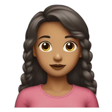 A girl whith longue her sticker