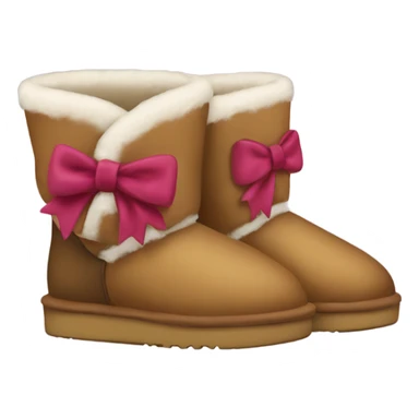 Uggs with bow  sticker