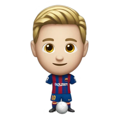 Messi qui vole un ballon d’or à Haaland sticker