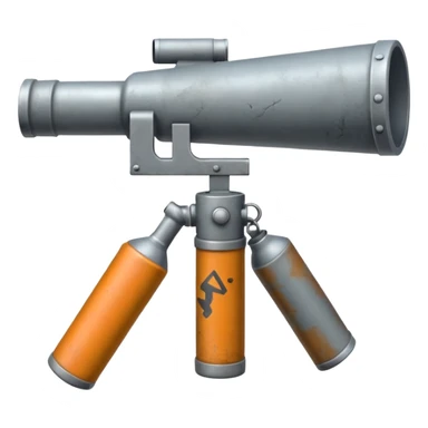 two-handled bazooka sticker