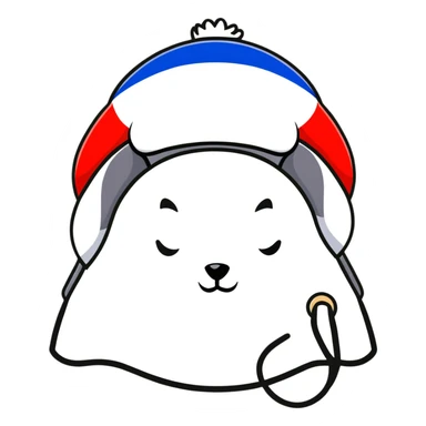 Russian ushanka hat with flag of Russia, warm winter hat with ear flaps sticker