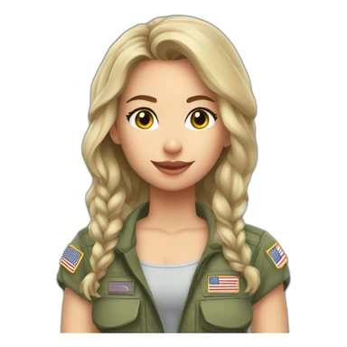 f35 girl cute sticker