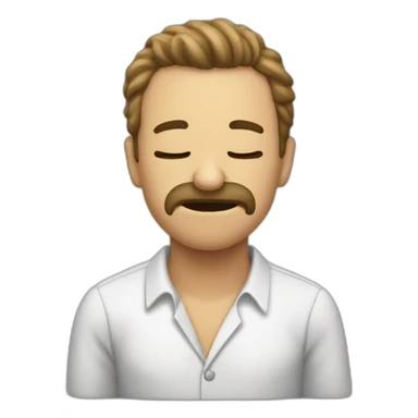 Hombre vomitando sticker