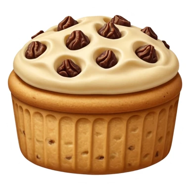 one filled date with like cookie dough topping  sticker