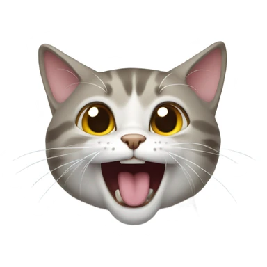 Cat meowing  sticker