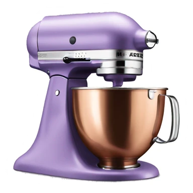 Realistic lavender and copper kitchenaid mixer. sticker