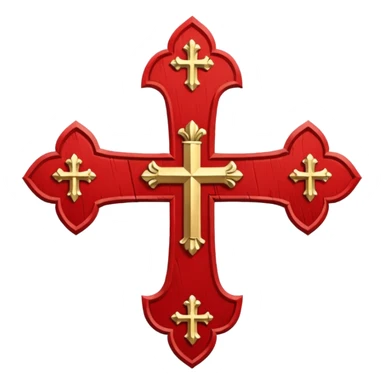 Cross of borgoña sticker