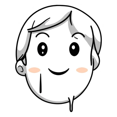 face smiling on the outside but with tears flowing, emotional facade sticker