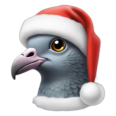 Pigeon Santa claus sticker