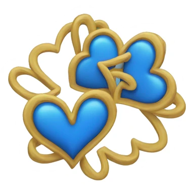 blue hearts spin sticker