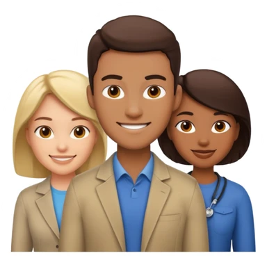 strong team of 3 emoji sticker