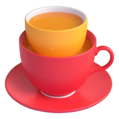 tea cup sticker