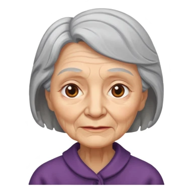old woman sticker