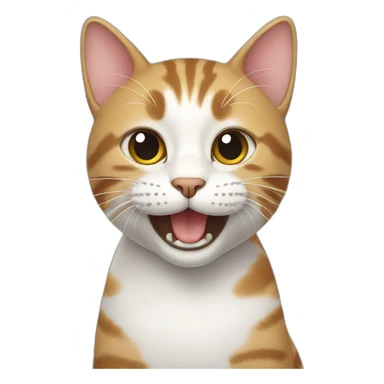 cat with a fun sticker