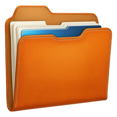 Orange folder sticker