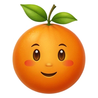 orange fuit sticker
