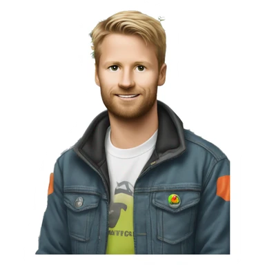 traktor waardat opstaat 'Lasse is the best' sticker