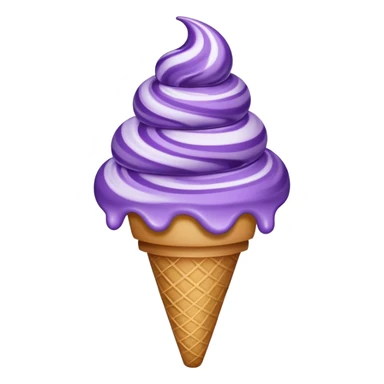 Purple ice crean sticker