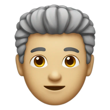 square head with hair sticker