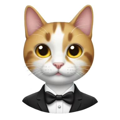 Cat with tuxedo sticker