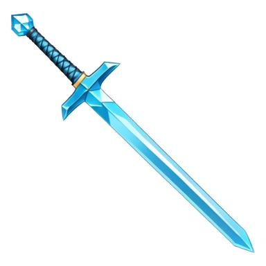 Minecraft diamond sword sticker